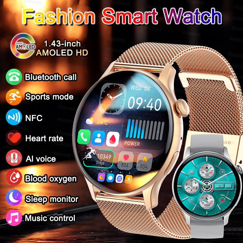 Women Smartwatch NFC AMOLED Sc – Smartwatch Custom recenzja i cena