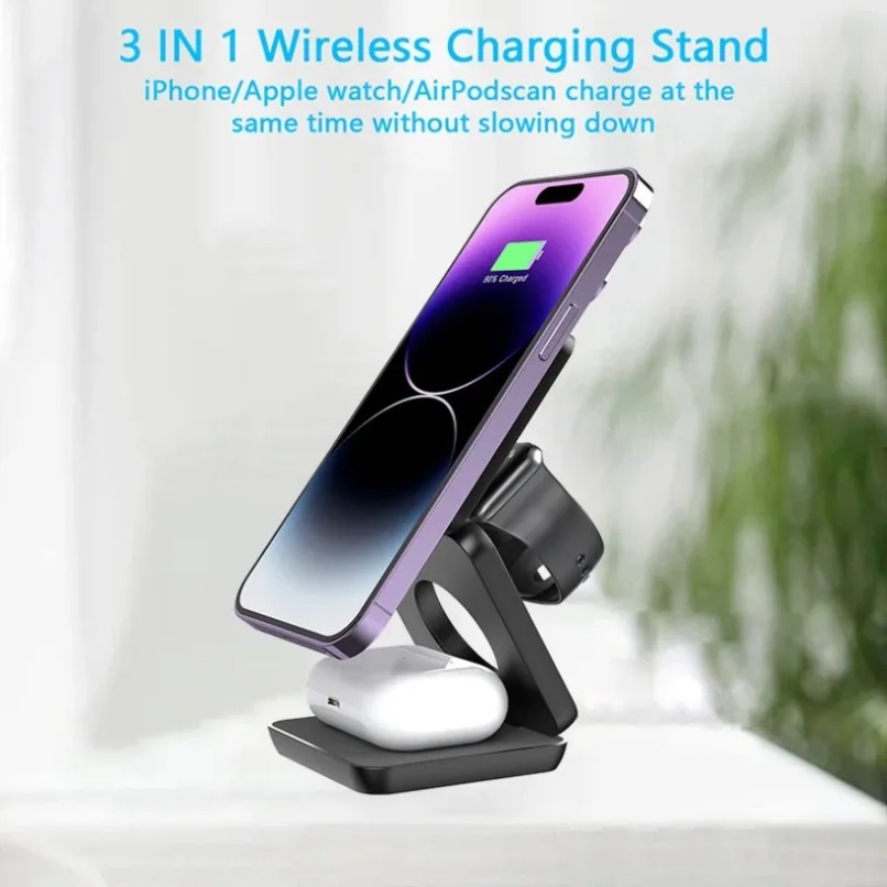 3 in 1 Foldable Magnetic Wirel – Wireless Charger Watch recenzja i cena