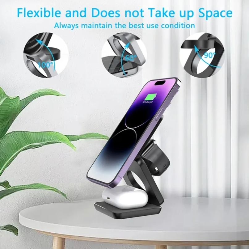 3 in 1 Foldable Magnetic Wirel – Wireless Charger Watch recenzja i cena