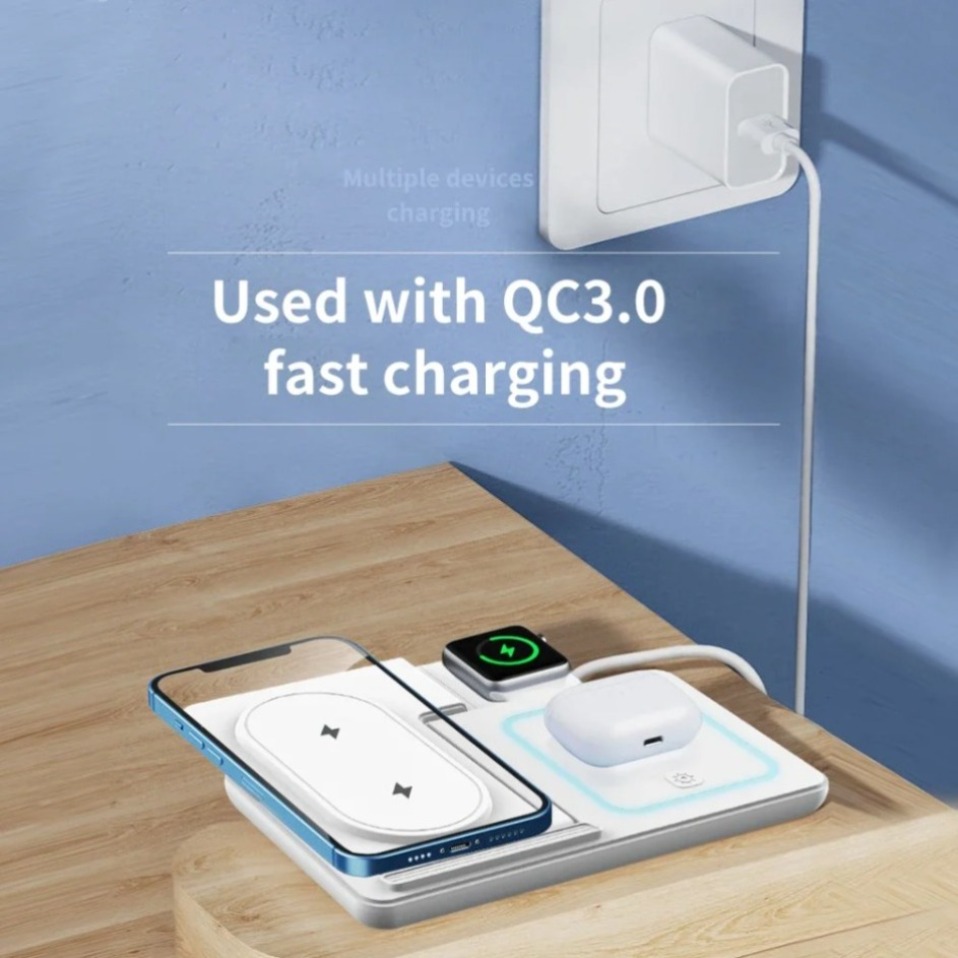 Night LED Light 3 In 1 Wireles – Wireless Charger Watch recenzja i cena