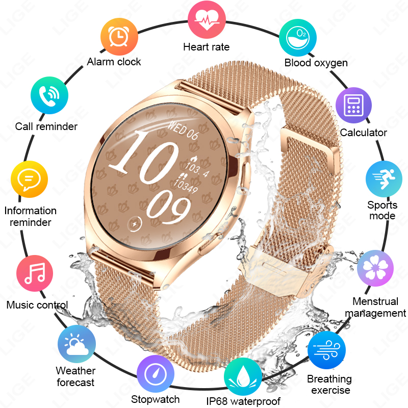 LIGE Luxury Smart Watch For Wo – Smartwatch Custom recenzja i cena
