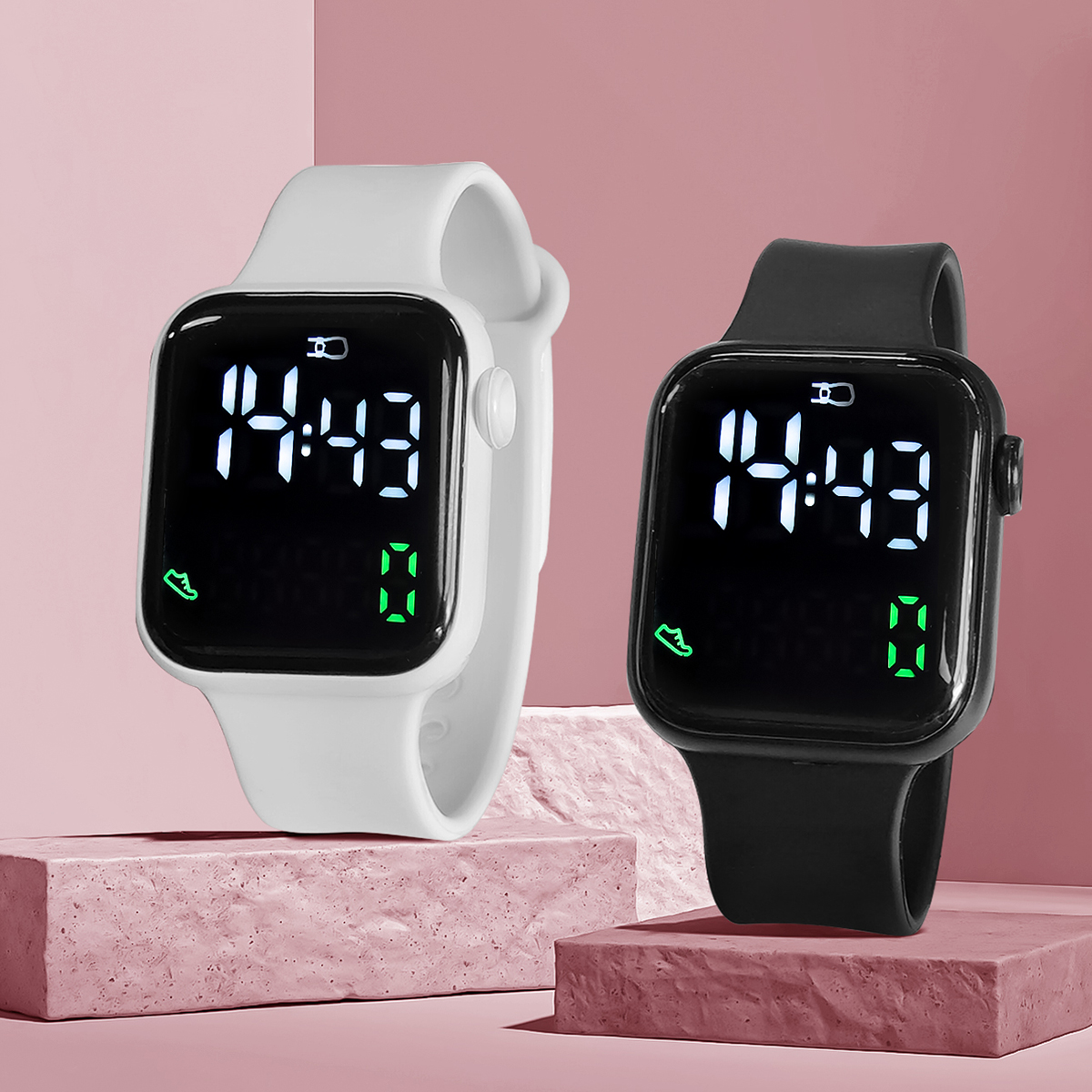 New 2PCS Student Minimalist Sm – Smartwatch Touch recenzja i cena