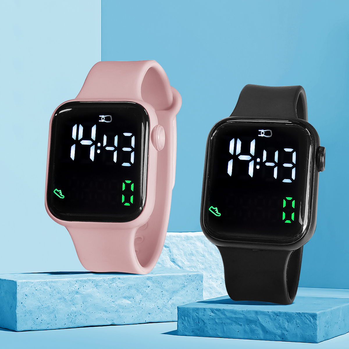 New 2PCS Student Minimalist Sm – Smartwatch Touch recenzja i cena