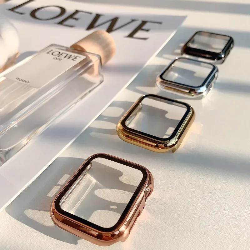 Glass+case For Apple Watch ban – Smartwatch Watch Accessories For Women recenzja i cena
