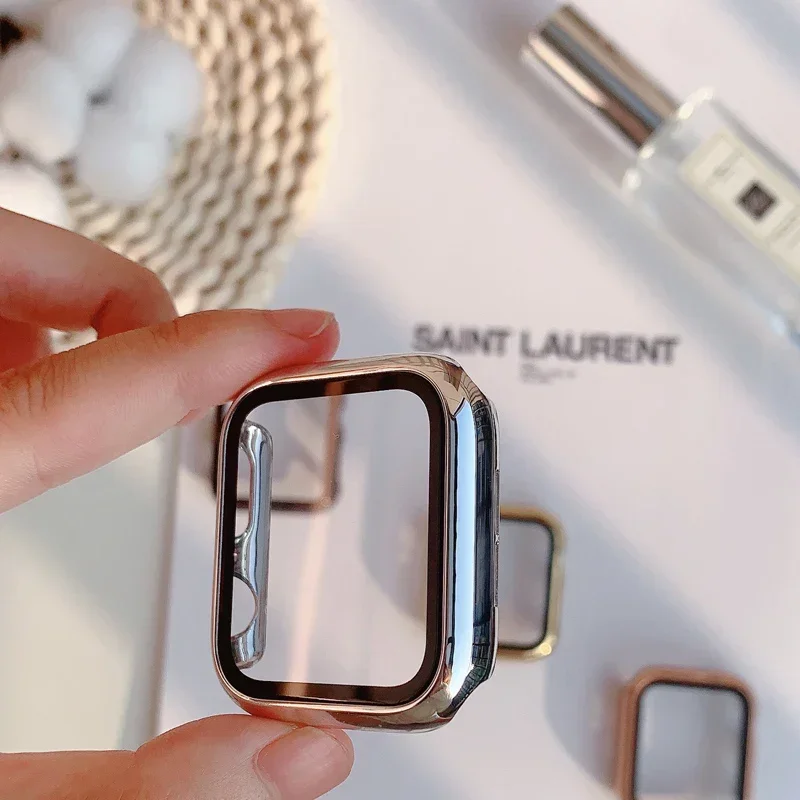Glass+case For Apple Watch ban – Smartwatch Watch Accessories For Women recenzja i cena