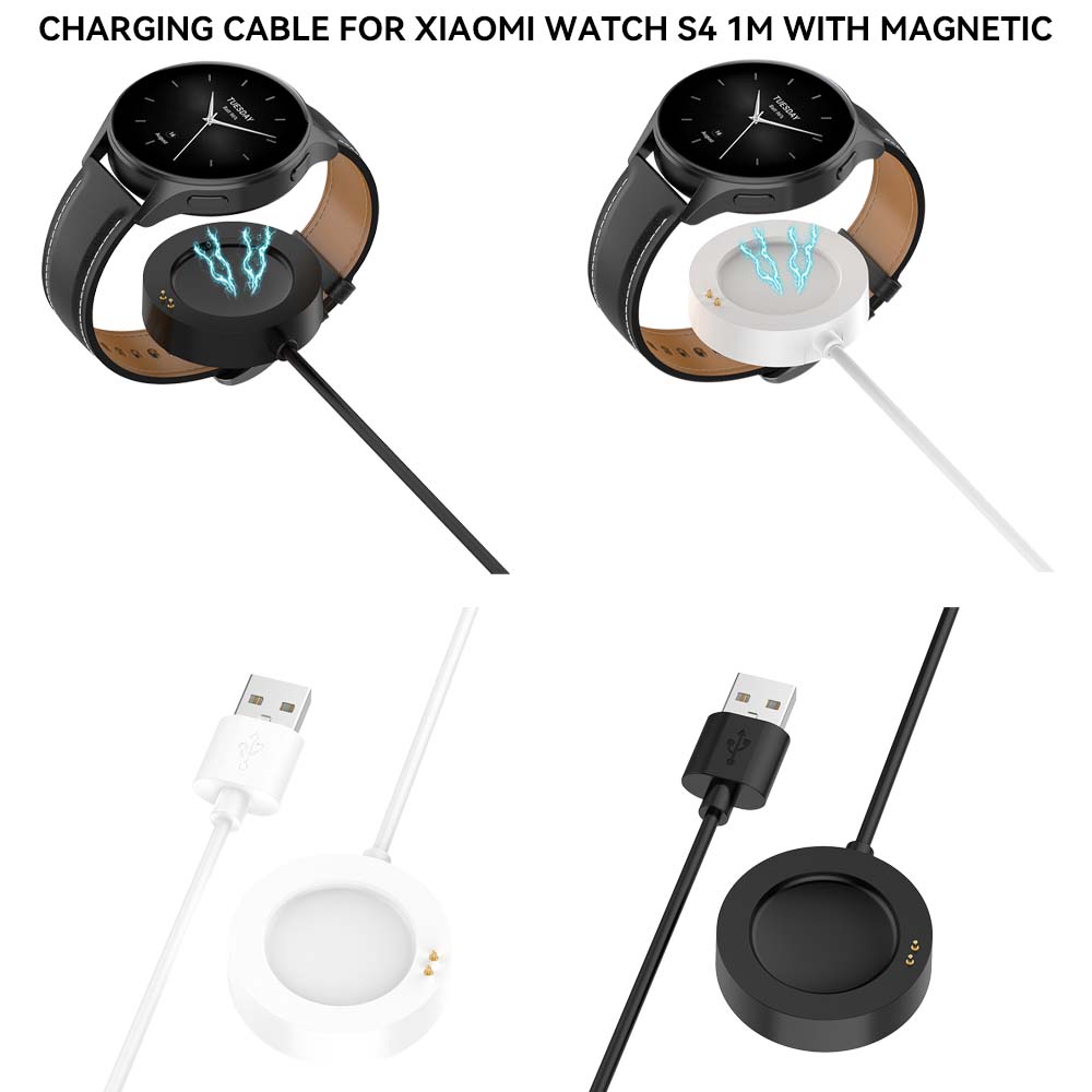 White Charger Cable For Xiaomi – Xiaomi Smartwatch S4 Accessories recenzja i cena